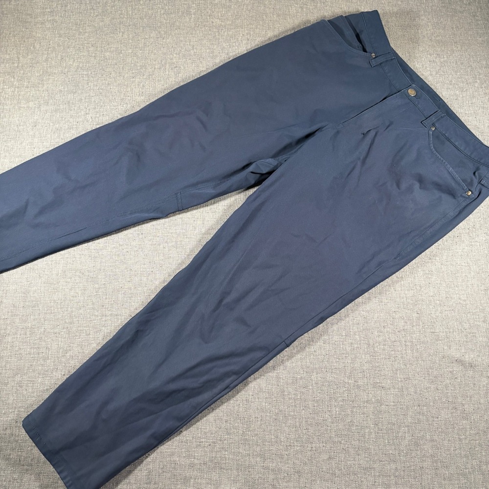 Lululemon ABC Pant Men 34x29 Navy Blue Warpstreme Five Pocket Slim Straight